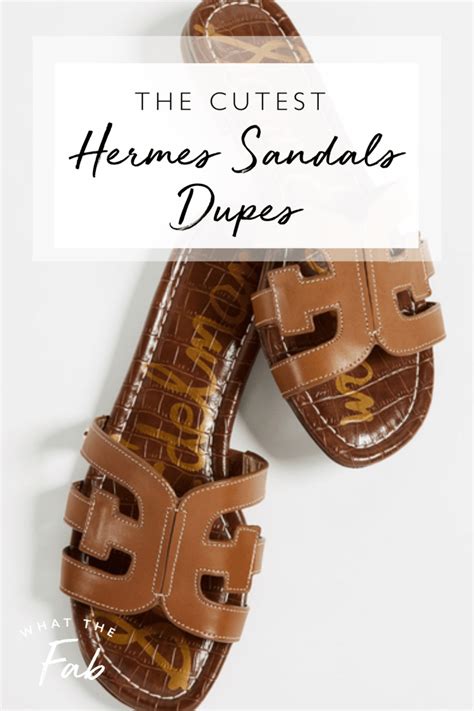 The CUTEST Hermes Sandals Dupes That Won't 